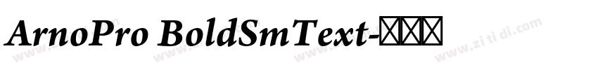 ArnoPro BoldSmText字体转换
